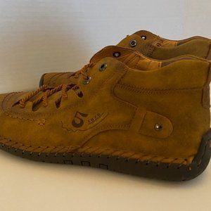 European style soft leather ankle shoes